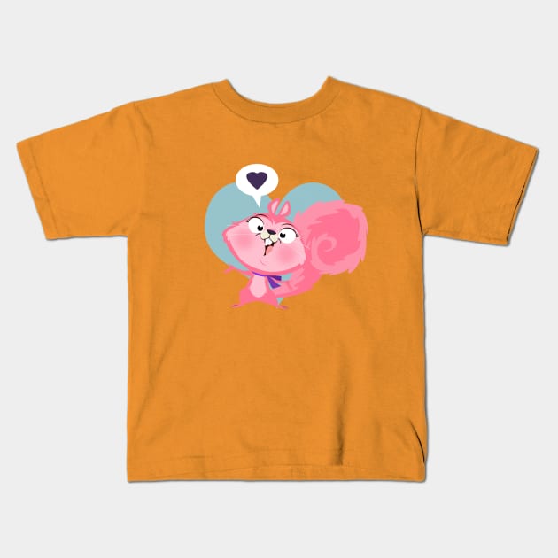 I love you with all my heart little girl Kids T-Shirt by richhwalsh